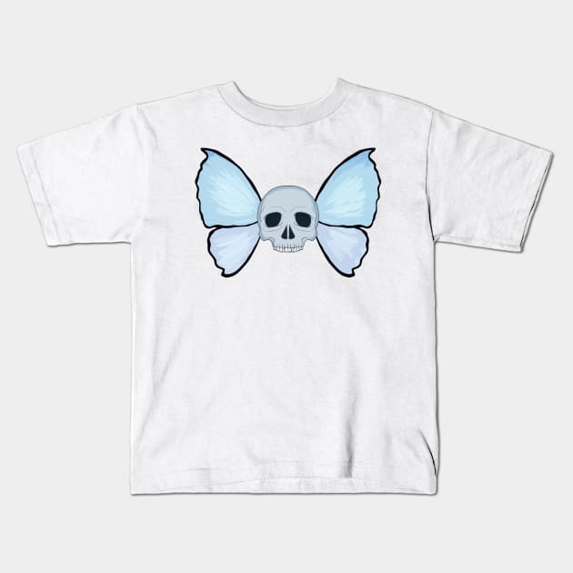 Skull Fairy Kids T-Shirt by Ecotone